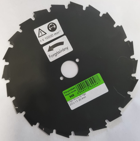 Vágótárcsa 22 fogas 200x25.4x1.5mm
