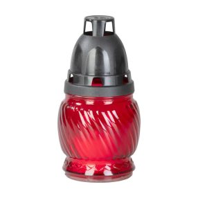 StrendPro Mécses, piros üveg, 6-8 óra, 25 g, 13 cm