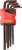 YATO 05680 Torx imbuszkulcs készlet 9 részes, biztonsági(furatos), hosszított T10-T50 (YT-05680)