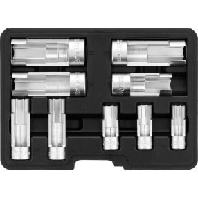   YATO 17507 Nyitott dugókulcs készlet 9 részes 3/8", 1/2" 1/4" CrV (YT-17507) 