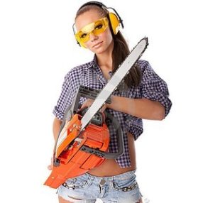 Láncfűrész, rönkhasító gépek